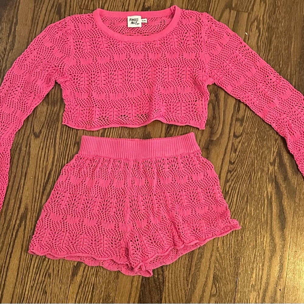 Leah Knit Pink Set from Princess Polly